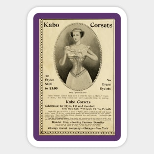 Victorian Corsets Ad Sticker